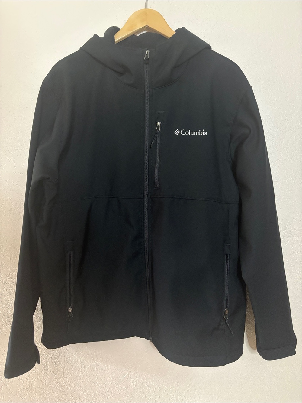 Columbia Sportswear Black Fleece Lined Parka Coat Size XL